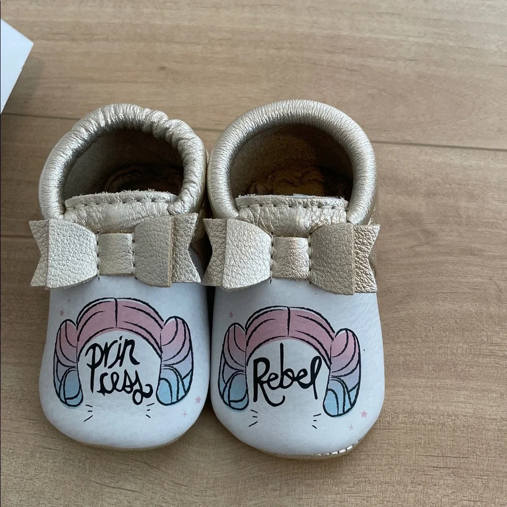 Freshly Picked Star Wars Princess Leia Moccasins - Cream